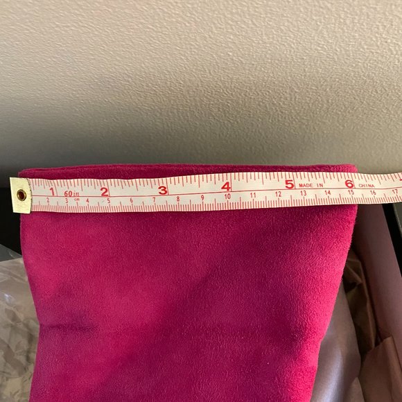 Giuseppe Zanotti Size 36 80s Inspired Pink Suede Stiletto Slouch/Fold Over Boot - Picture 12 of 16